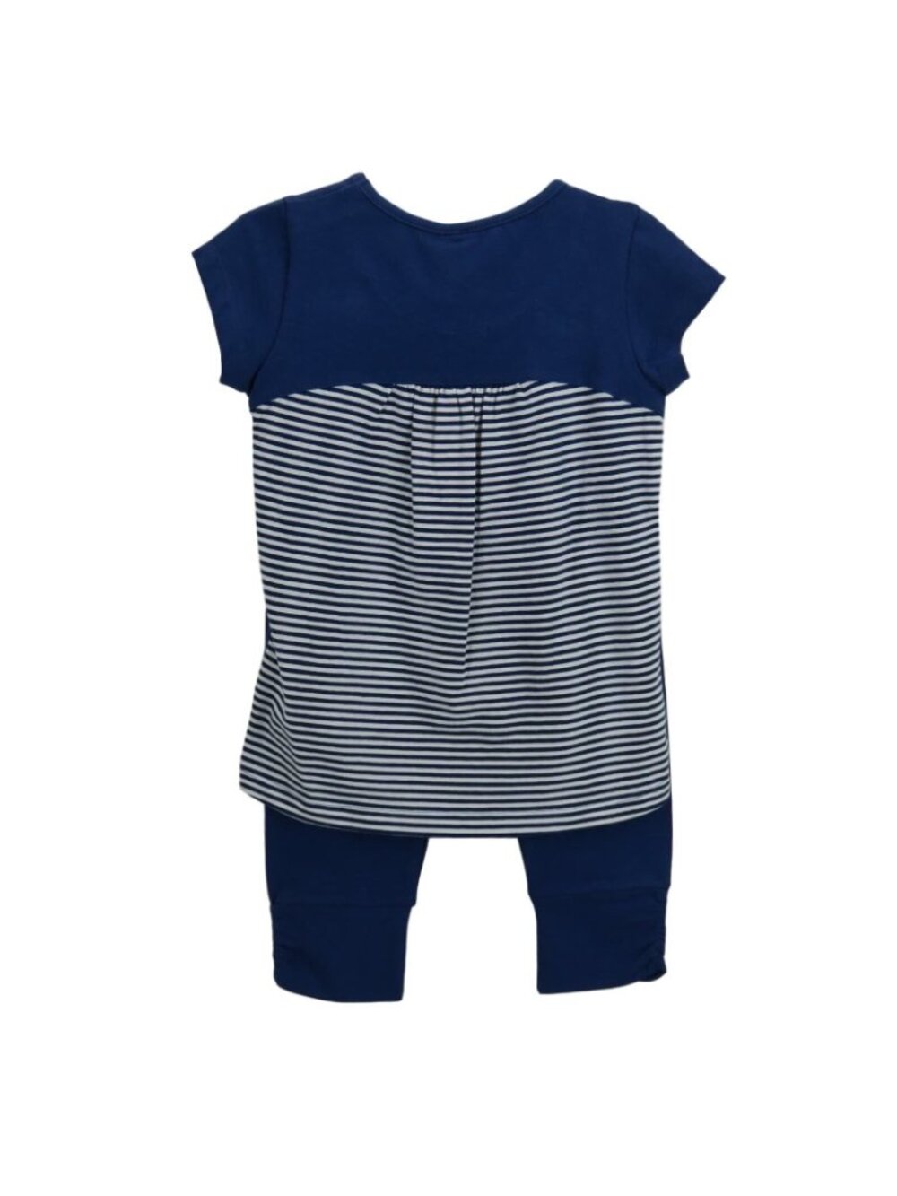 Girls 2-Piece Size 4 Top & Legging Set With Friendship Bracelet Print & Stripes - Picture 2 of 4